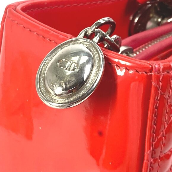 CHRISTIAN DIOR Red Shoulder Bag - Picture 8 of 14